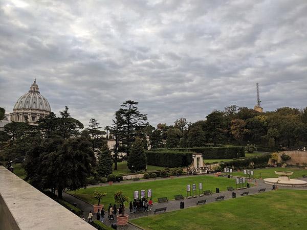 Gardens in Vatican Rome